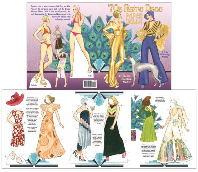 Modal Additional Images for '70s Retro Deco Paper Dolls by Brenda Mattox
