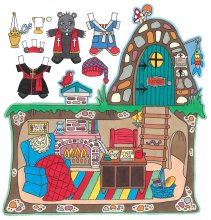 (image for) Holy Moley Paper Doll and Play Scene by Alina Kolluri