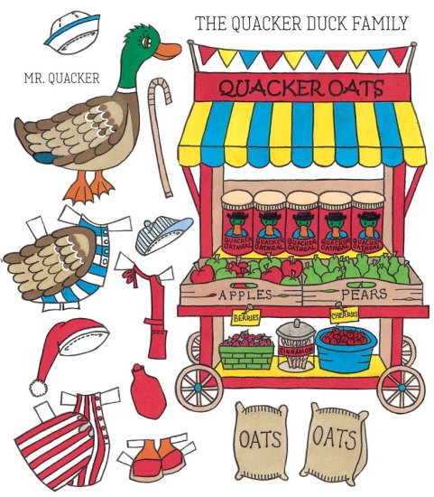 (image for) The Quacker Family Paper Dolls and Play Scenes by Alina Kolluri