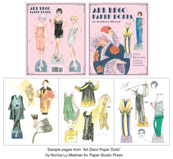 Modal Additional Images for Art Deco Paper Dolls by Norma Lu Meehan