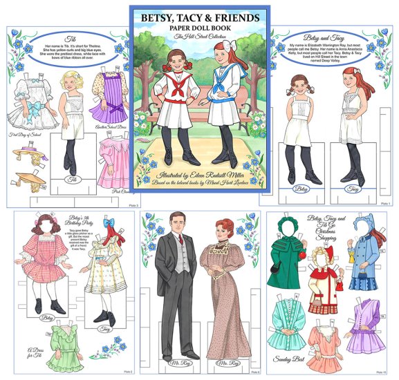 Modal Additional Images for Betsy, Tacy & Friends Paper Dolls by Eileen Rudisill Miller