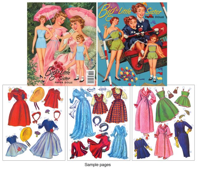 Modal Additional Images for Big n Little Sister Paper Dolls