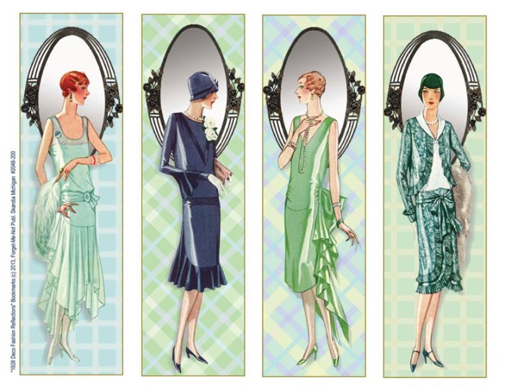 (image for) Deco Reflections Bookmarks