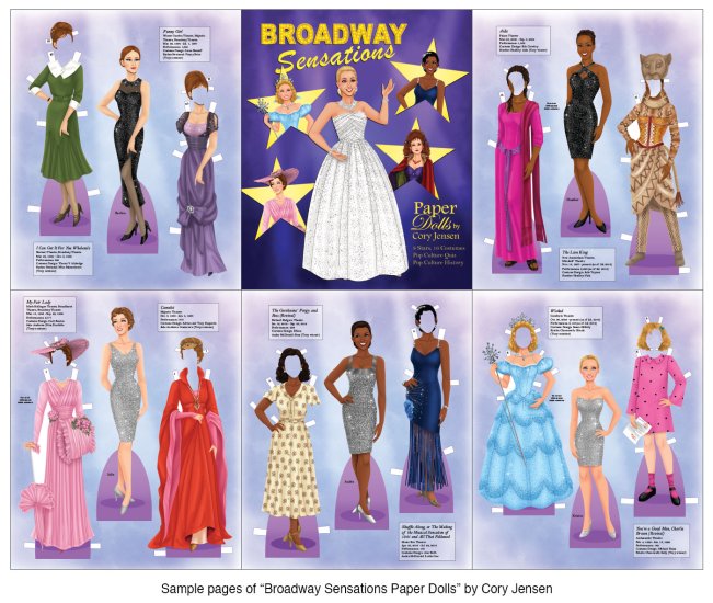 Modal Additional Images for Broadway Sensations Paper Dolls by Cory Jensen