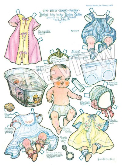 (image for) Buddy Bobbs - 1925 Magazine Paper Doll by Orpha Klinker