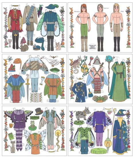 Modal Additional Images for CHARMING Fairies Paper Dolls by Alina Kolluri