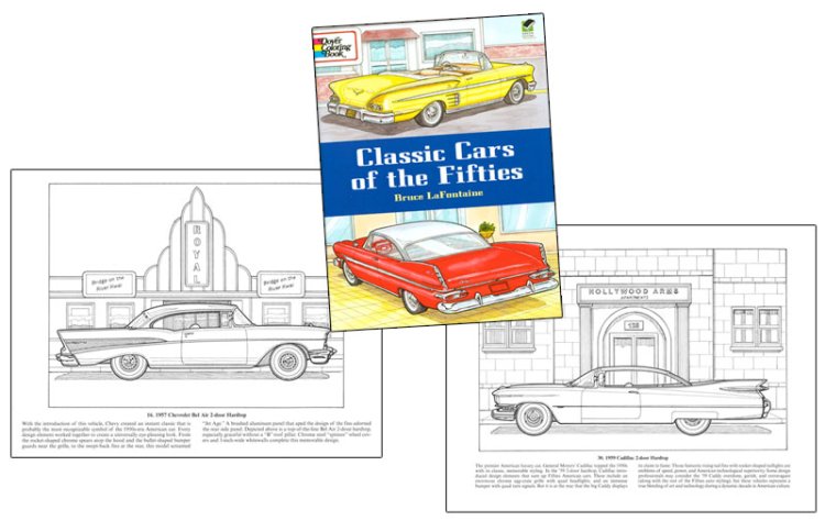 Modal Additional Images for Classic Cars of the Fifties Coloring Book
