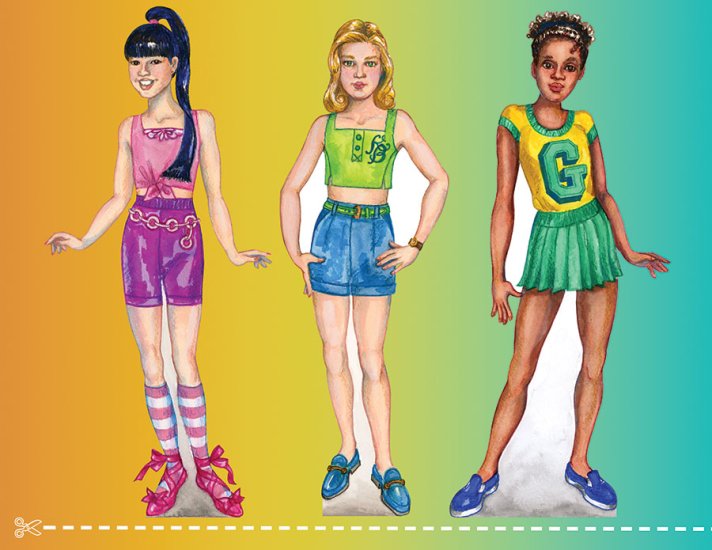 Modal Additional Images for Tulip O'Brien's Cut-Out Club novel & paper dolls by David Wolfe