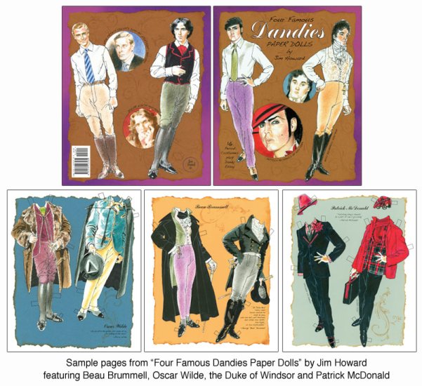 Modal Additional Images for Four Famous Dandies Paper Dolls