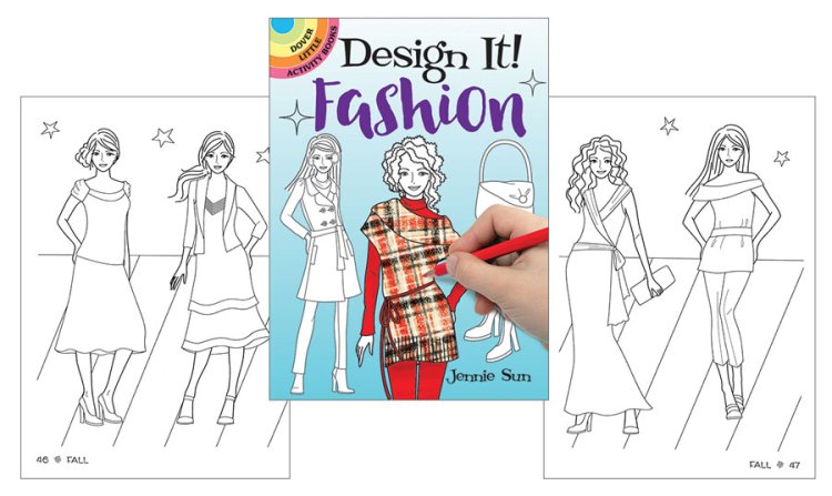 Modal Additional Images for Design It! Fashion Coloring Book