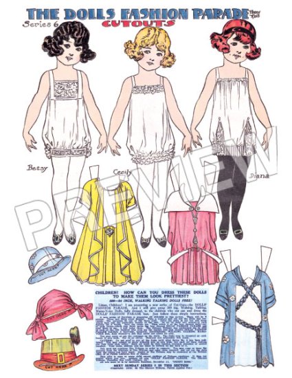 Modal Additional Images for The Dolls’ Fashion Parade - by Penny Ross