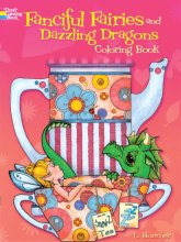 (image for) Fanciful Fairies & Dazzling Dragons Coloring Book
