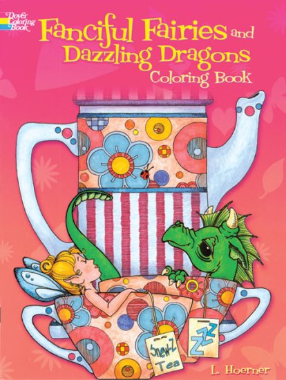 (image for) Fanciful Fairies & Dazzling Dragons Coloring Book