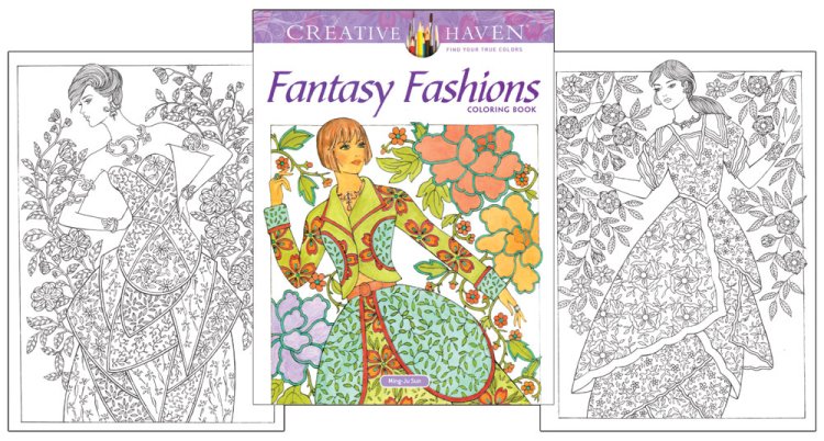 Modal Additional Images for Fantasy Fashions Coloring Book