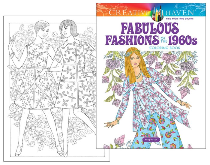 Modal Additional Images for Fabulous Fashions of the 1960s Coloring Book