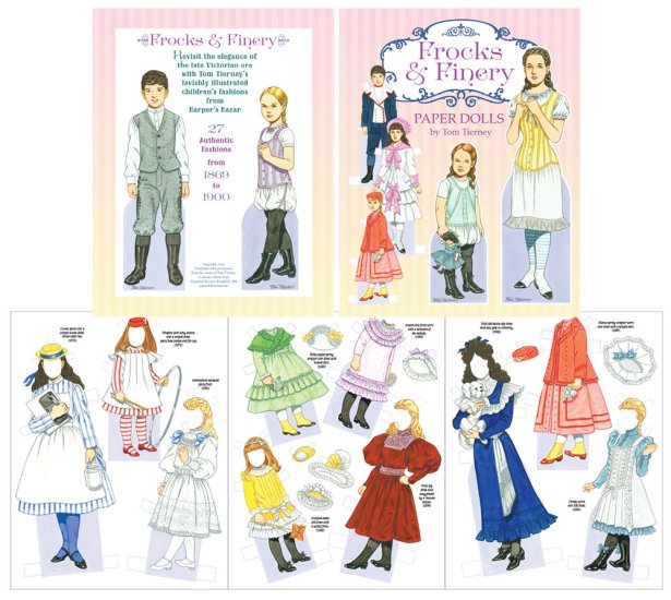 Modal Additional Images for Frocks & Finery Paper Dolls by Tom Tierney