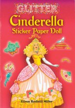 (image for) Glitter Cinderella Sticker Paper Doll by Eileen Rudisill Miller