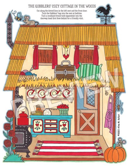 Modal Additional Images for The Gobblers' Thanksgiving Day PD and Playset by Alina Kolluri