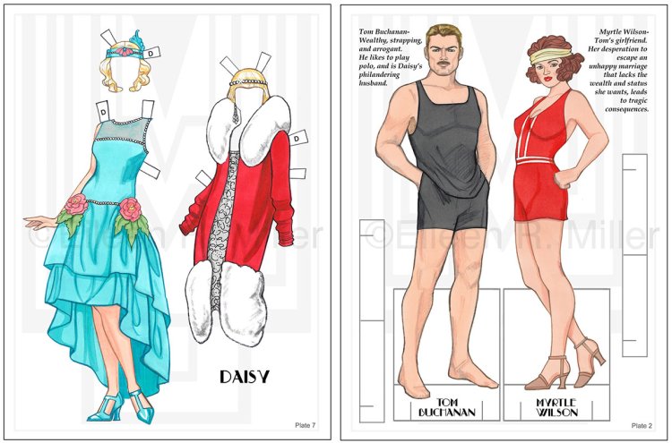 The Great Gatsby Fashion Paper Dolls  by Eileen Rudisill Miller