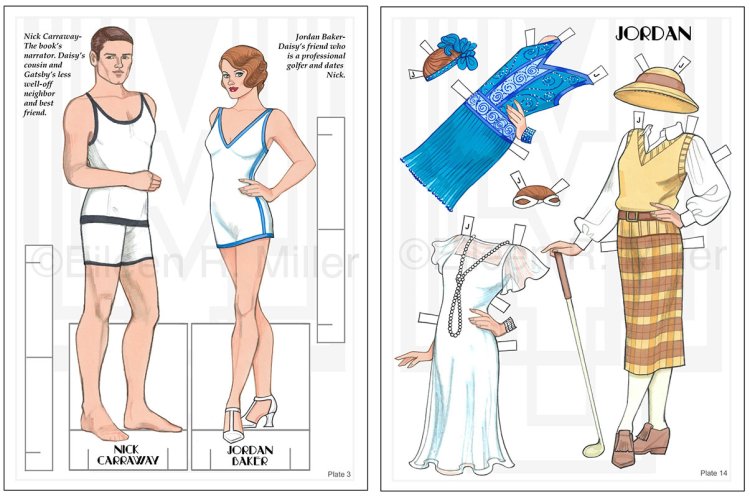 The Great Gatsby Fashion Paper Dolls  by Eileen Rudisill Miller