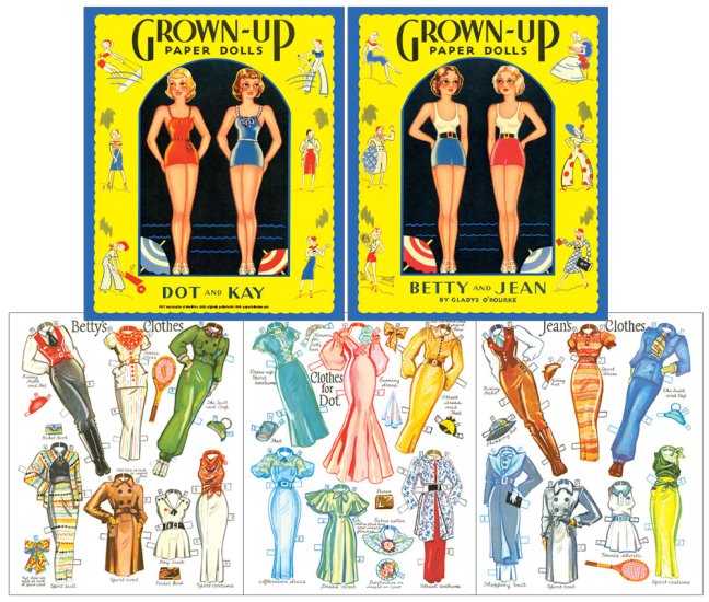 Modal Additional Images for Grown Up Paper Dolls