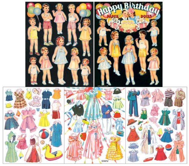 Modal Additional Images for Happy Birthday Paper Dolls