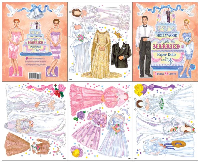 Modal Additional Images for Hollywood Gets Married Paper Dolls by David Wolfe