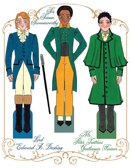 Jane Austen Fan Club Paper Dolls by Alina Kolluri