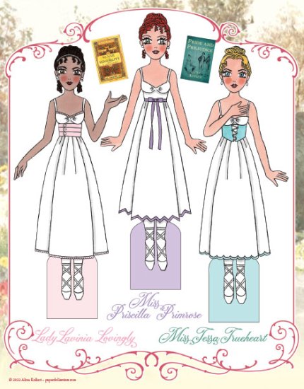 Modal Additional Images for Jane Austen Fan Club Paper Dolls by Alina Kolluri