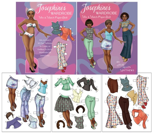 Modal Additional Images for Josephine's Wardrobe Mix & Match Paper Doll