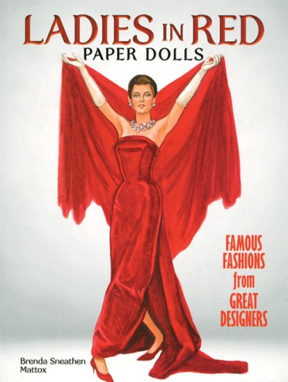(image for) Ladies in Red Paper Dolls by Brenda Sneathen Mattox - LTD QTY - just 4 remaining!
