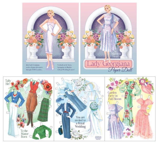 Modal Additional Images for Lady Georgiana Paper Dolls by Marilyn Henry