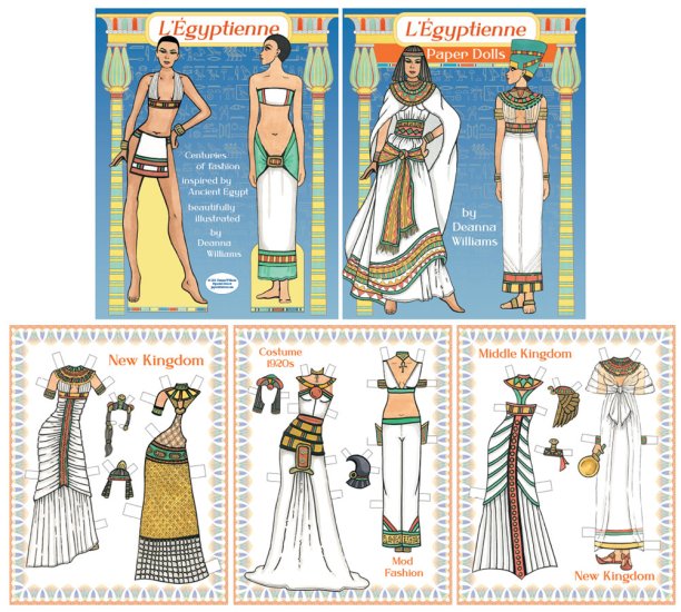 Modal Additional Images for L'Egyptienne Paper Dolls by Deanna Williams