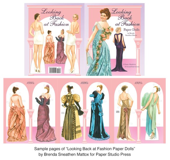 Modal Additional Images for Looking Back at Fashion Paper Dolls by Brenda Sneathen Mattox