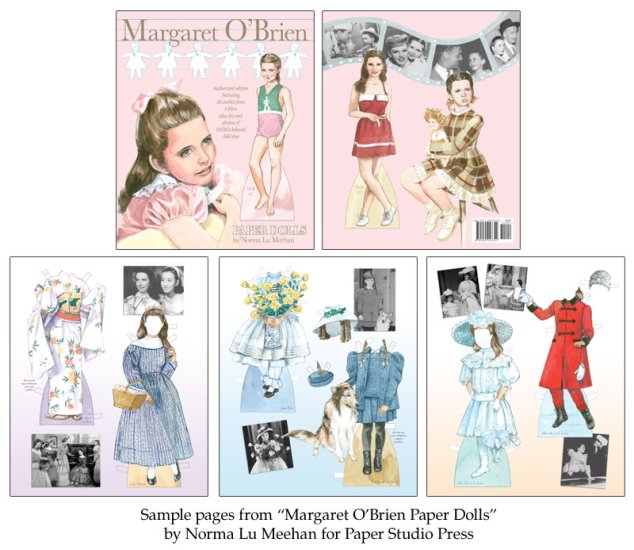Modal Additional Images for Margaret O'Brien Paper Dolls by Norma Lu Meehan