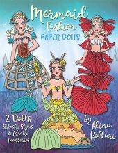(image for) Mermaid Fashion Paper Dolls - Enchanting under-the-sea costumes!