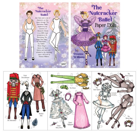 Modal Additional Images for The Nutcracker Ballet Paper Dolls by Deanna Williams