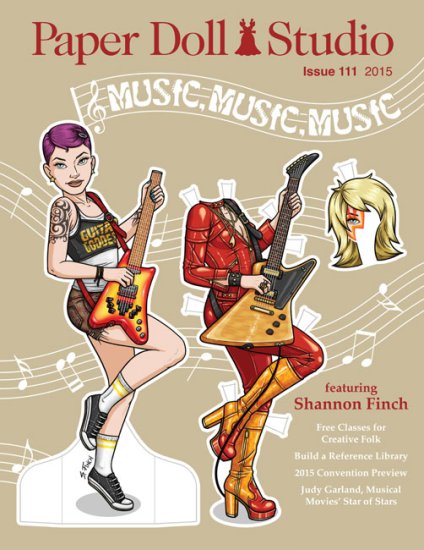 (image for) OPDAG - Paper Doll Studio Issue 111 - Music - LTD QTY! Less than 10 remaining!