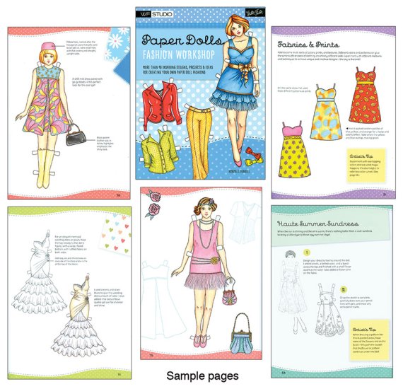 Modal Additional Images for Paper Dolls Fashion Workshop by Norma J. Burnell - JUST ONE