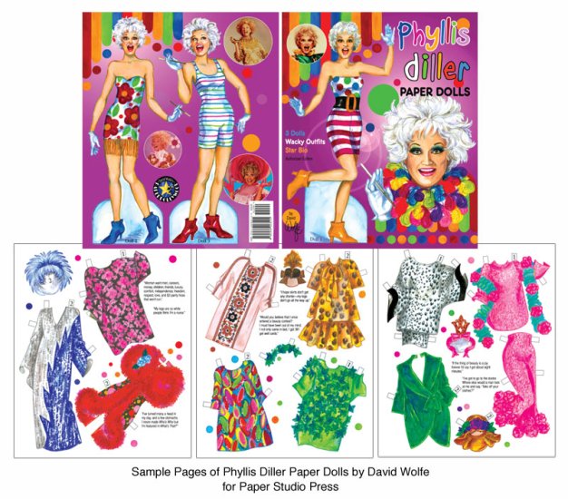Modal Additional Images for Phyllis Diller Paper Dolls by David Wolfe