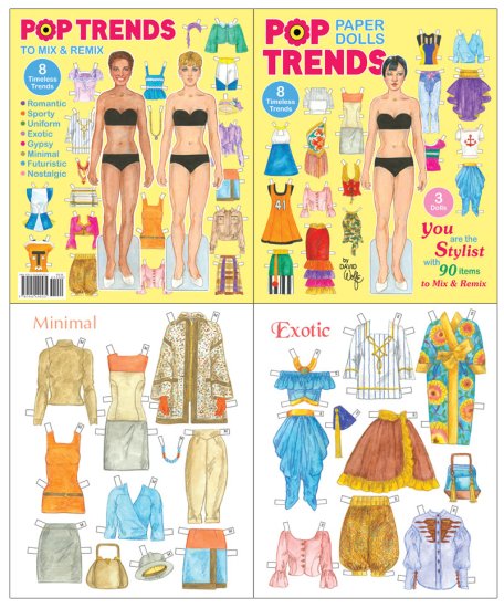 Pop Trends Paper Dolls by David Wolfe