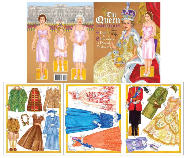 Modal Additional Images for The Queen - Queen Elizabeth II Paper Dolls by David Wolfe