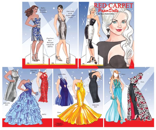 Modal Additional Images for Red Carpet Paper Dolls by Eileen Rudisill Miller
