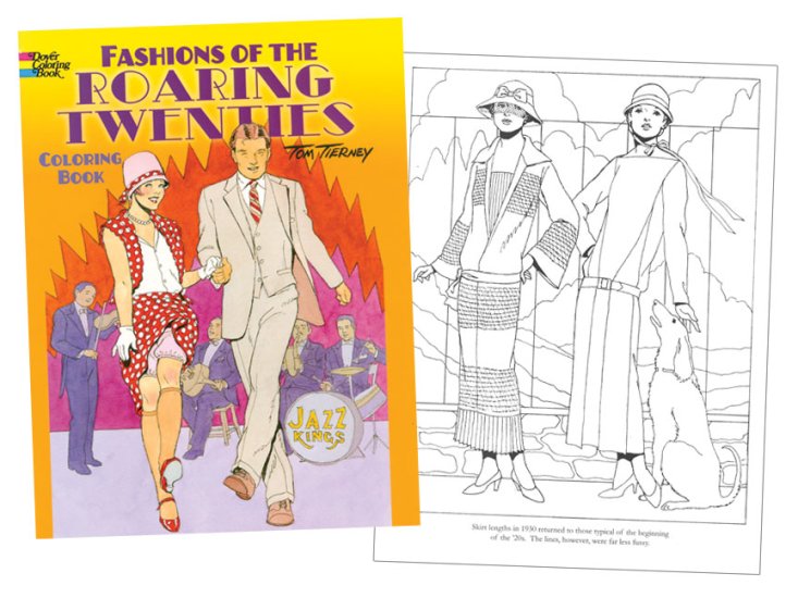 Modal Additional Images for Roaring Fashions of the Twenties Coloring Book