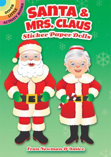 (image for) Santa & Mrs. Claus Sticker Paper Dolls