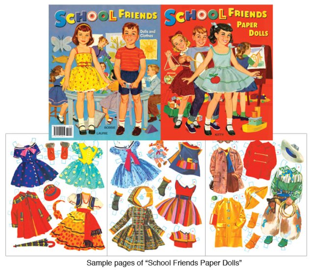 Modal Additional Images for School Friends Paper Dolls
