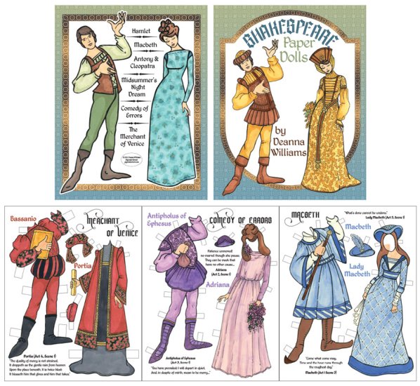 Modal Additional Images for Shakespeare Paper Dolls by Deanna Williams