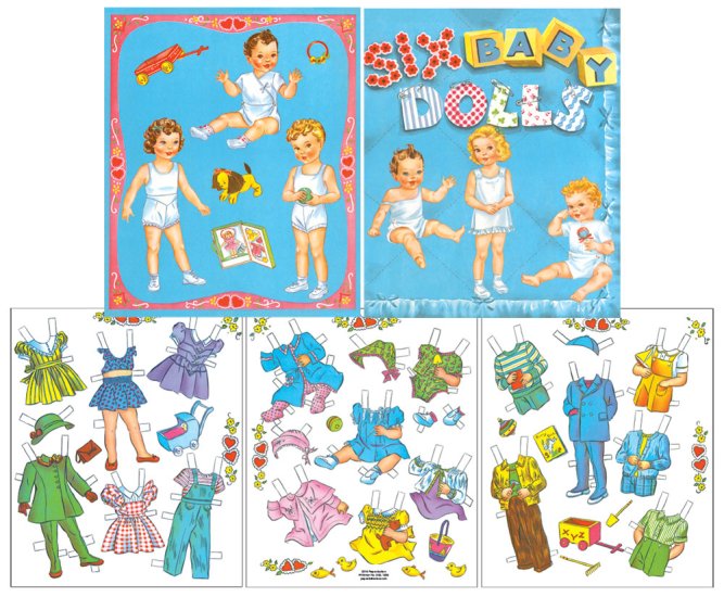 Modal Additional Images for Six Baby Dolls