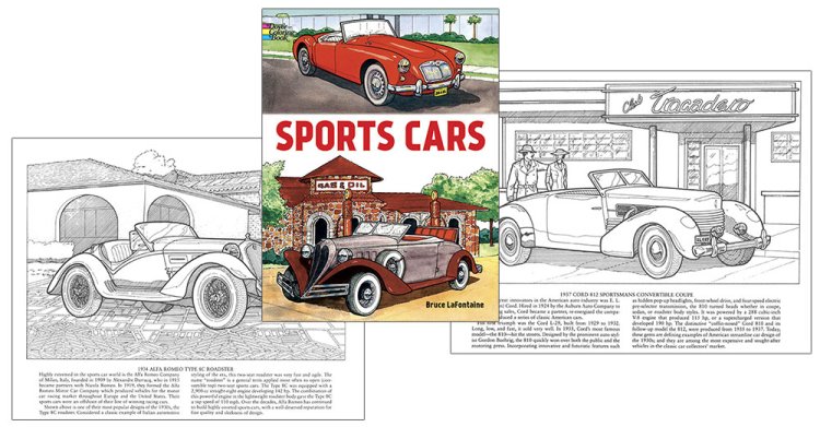 Modal Additional Images for Sports Cars Coloring Book