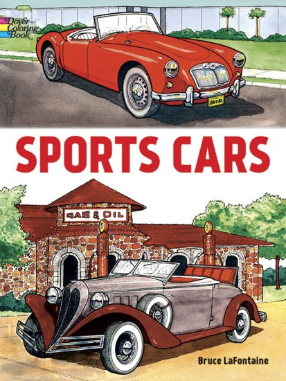 (image for) Sports Cars Coloring Book